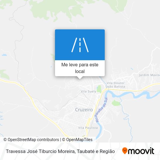Travessa José Tiburcio Moreira mapa