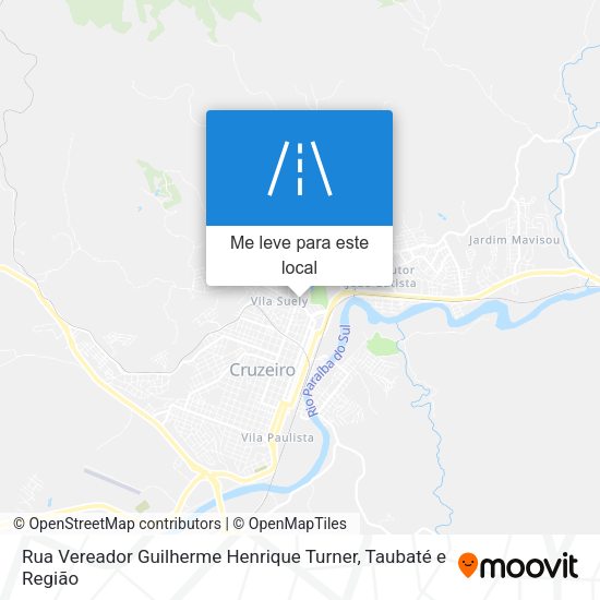 Rua Vereador Guilherme Henrique Turner mapa