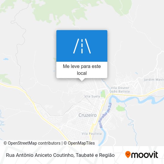 Rua Antônio Aniceto Coutinho mapa