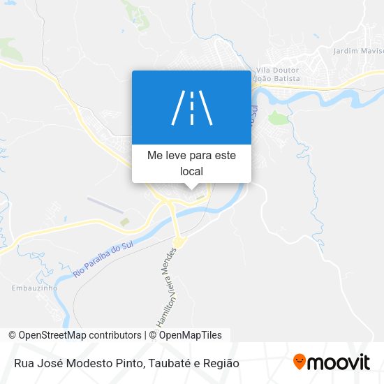 Rua José Modesto Pinto mapa