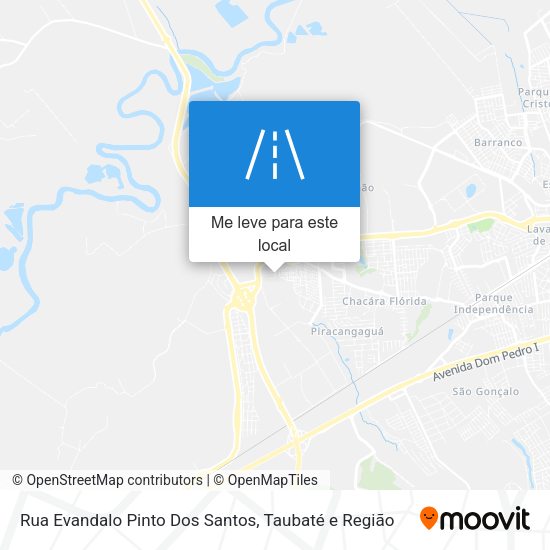 Rua Evandalo Pinto Dos Santos mapa