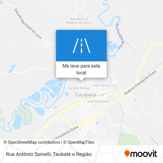Rua Antônio Spinelli mapa