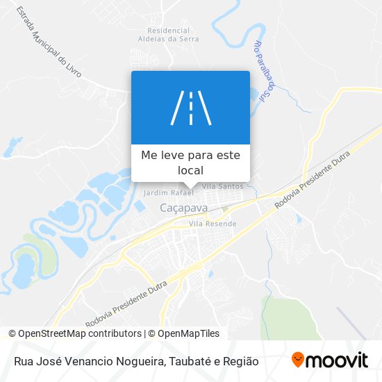 Rua José Venancio Nogueira mapa