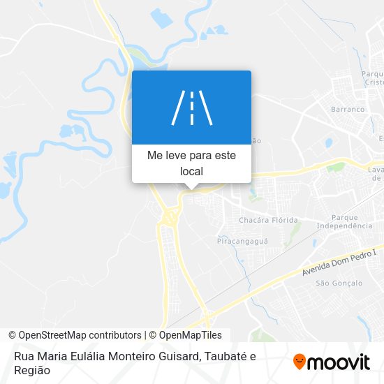 Rua Maria Eulália Monteiro Guisard mapa