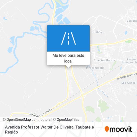 Avenida Professor Walter De Oliveira mapa