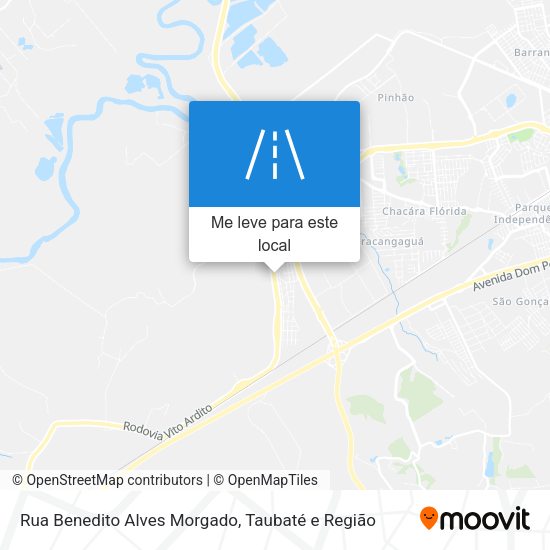 Rua Benedito Alves Morgado mapa