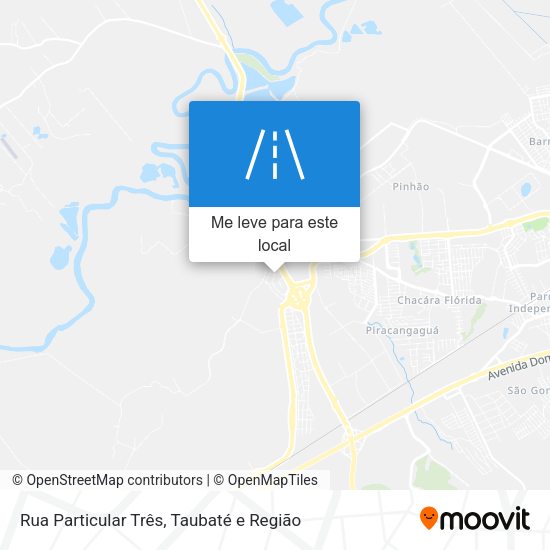 Rua Particular Três mapa