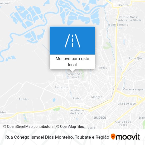 Rua Cônego Ismael Dias Monteiro mapa
