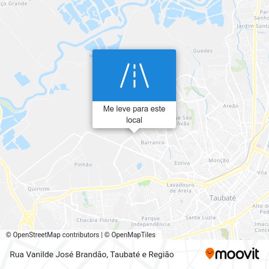 Rua Vanilde José Brandão mapa