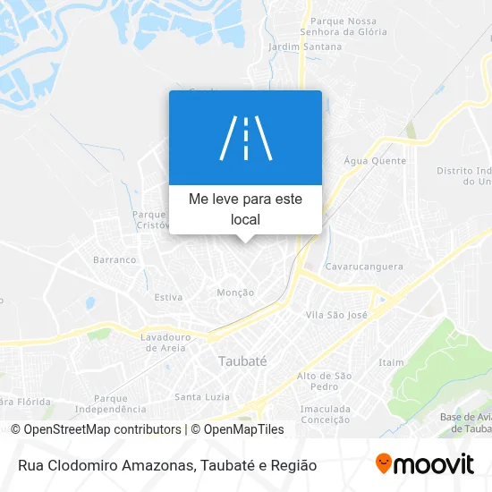 Rua Clodomiro Amazonas mapa