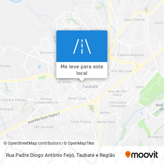 Rua Padre Diogo Antônio Feijó mapa