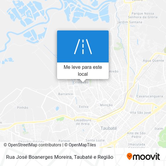 Rua José Boanerges Moreira mapa