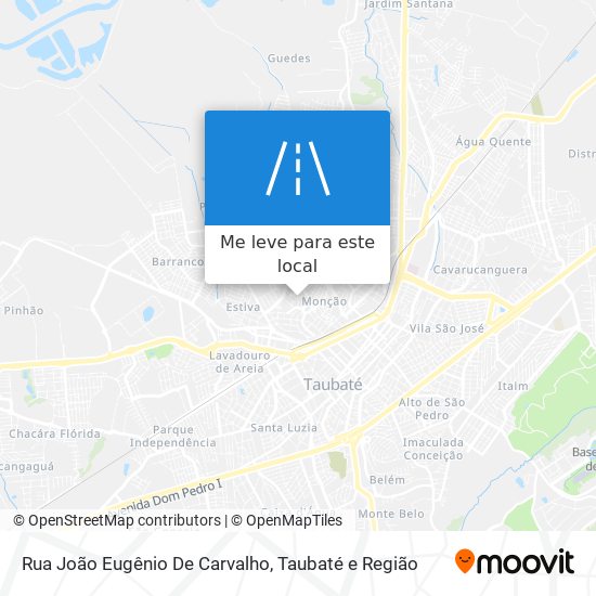 Rua João Eugênio De Carvalho mapa