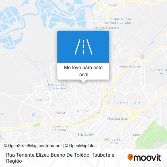 Rua Tenente Elizeu Bueno De Tolêdo mapa
