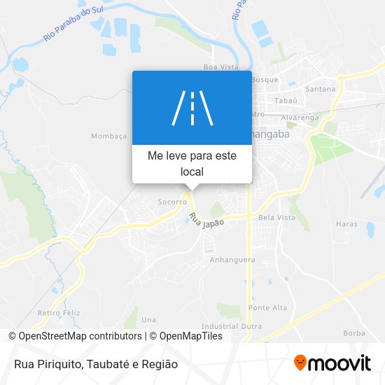 Rua Piriquito mapa
