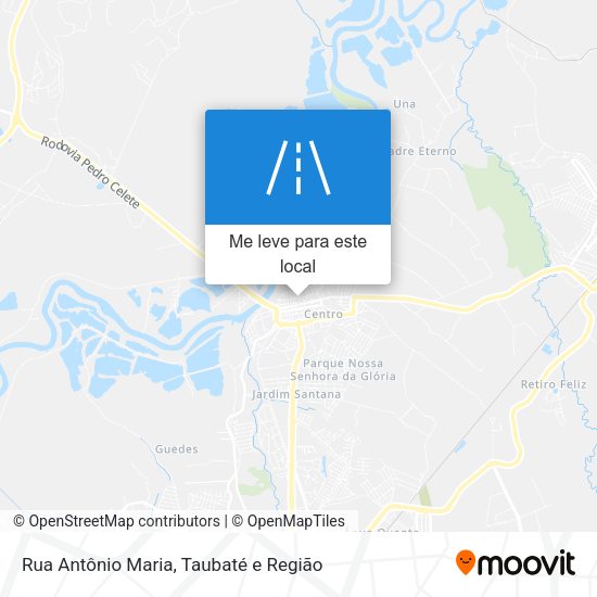 Rua Antônio Maria mapa