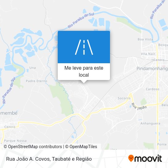 Rua João A. Covos mapa