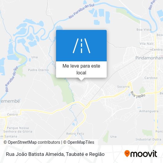 Rua João Batista Almeida mapa