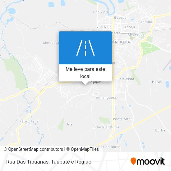 Rua Das Tipuanas mapa