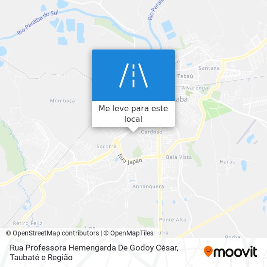 Rua Professora Hemengarda De Godoy César mapa