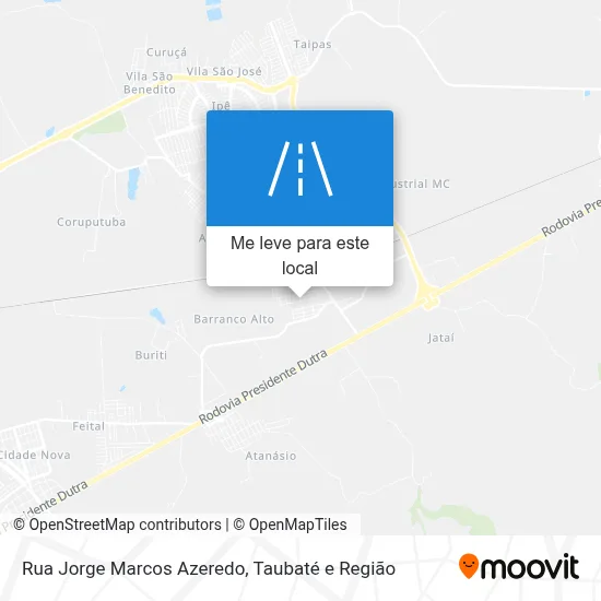 Rua Jorge Marcos Azeredo mapa