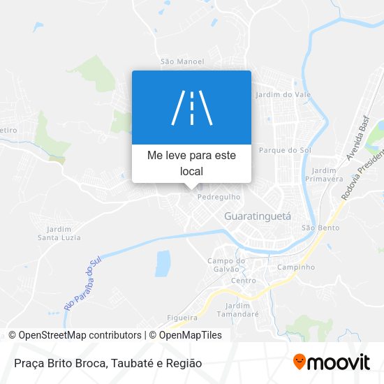 Praça Brito Broca mapa