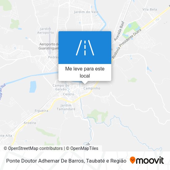 Ponte Doutor Adhemar De Barros mapa