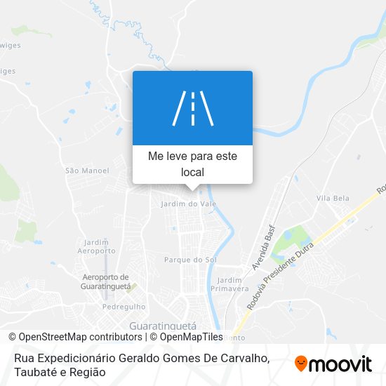 Rua Expedicionário Geraldo Gomes De Carvalho mapa