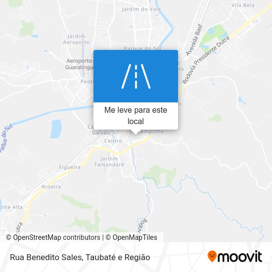 Rua Benedito Sales mapa