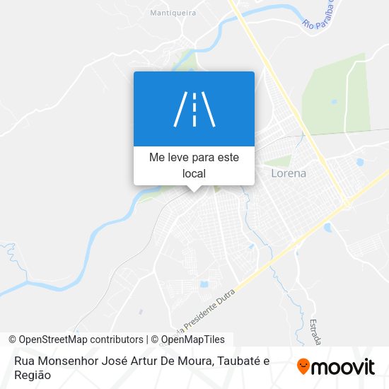 Rua Monsenhor José Artur De Moura mapa