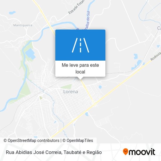 Rua Abidias José Correia mapa