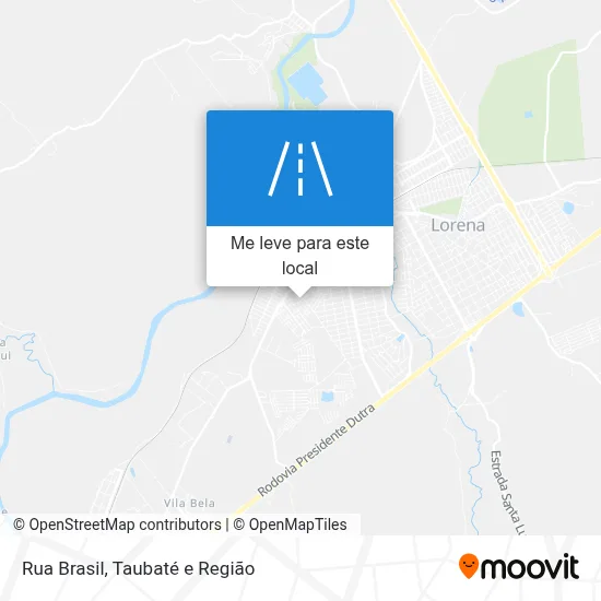 Rua Brasil mapa