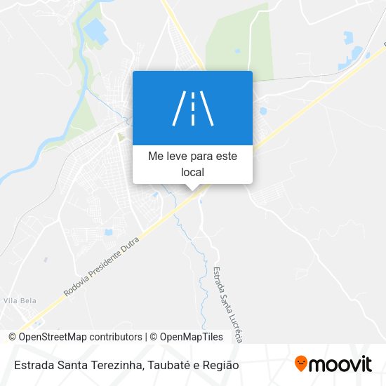 Estrada Santa Terezinha mapa