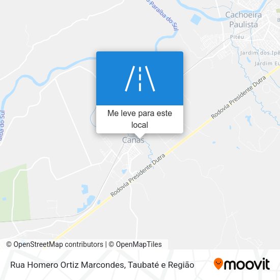 Rua Homero Ortiz Marcondes mapa