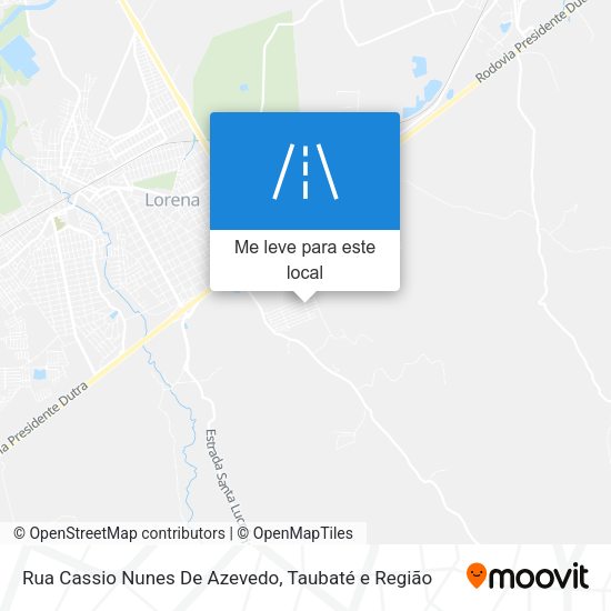 Rua Cassio Nunes De Azevedo mapa