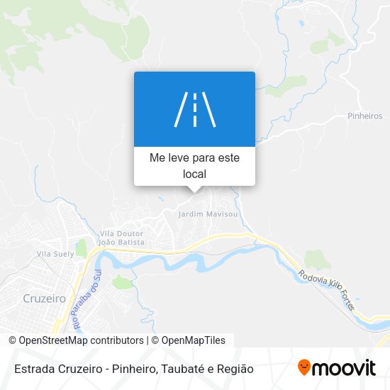 Estrada Cruzeiro - Pinheiro mapa