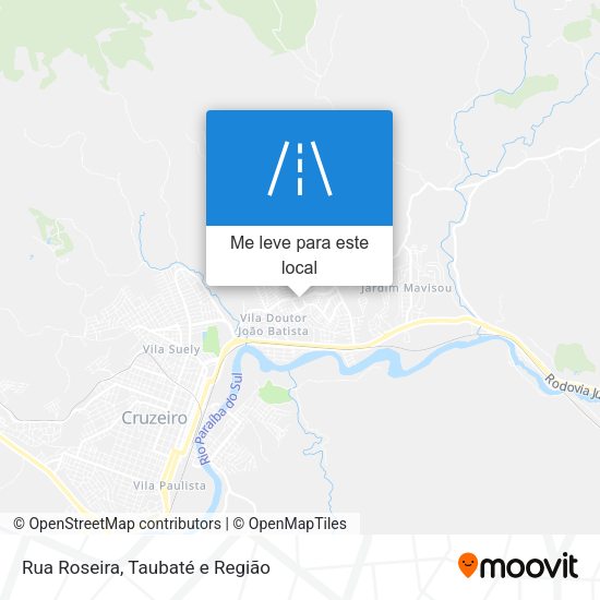 Rua Roseira mapa