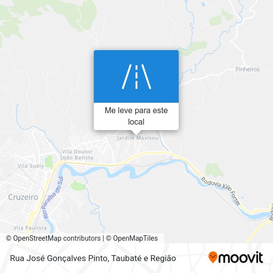 Rua José Gonçalves Pinto mapa