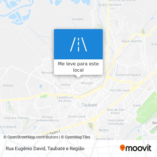 Rua Eugênio David mapa