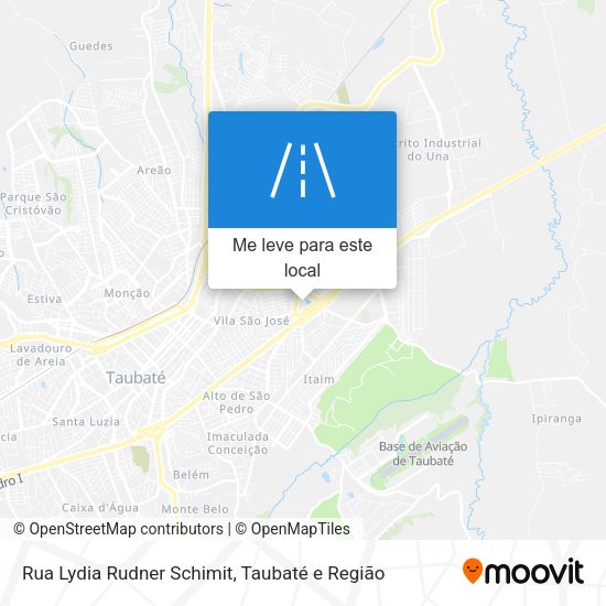 Rua Lydia Rudner Schimit mapa