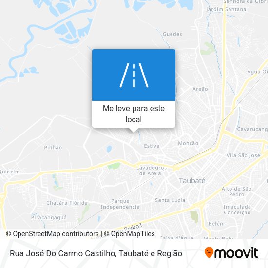 Rua José Do Carmo Castilho mapa