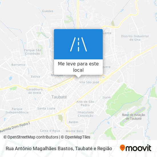 Rua Antônio Magalhães Bastos mapa