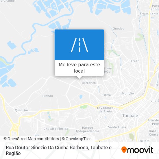 Rua Doutor Sinézio Da Cunha Barbosa mapa