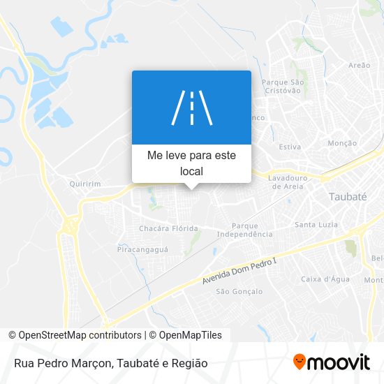 Rua Pedro Marçon mapa