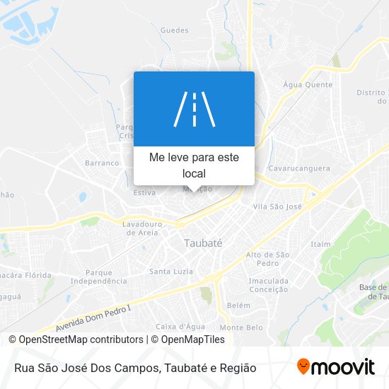 Rua São José Dos Campos mapa