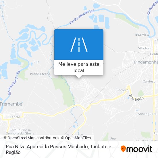 Rua Nilza Aparecida Passos Machado mapa