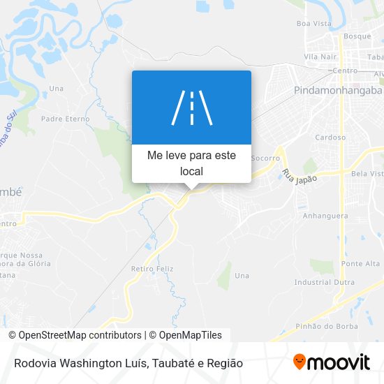 Rodovia Washington Luís mapa