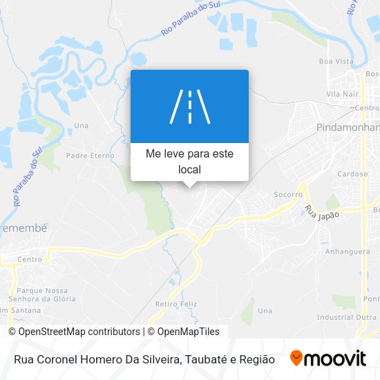 Rua Coronel Homero Da Silveira mapa