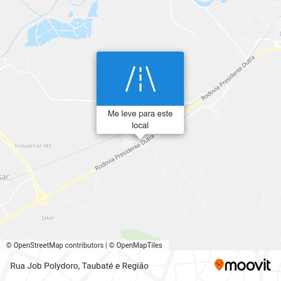 Rua Job Polydoro mapa