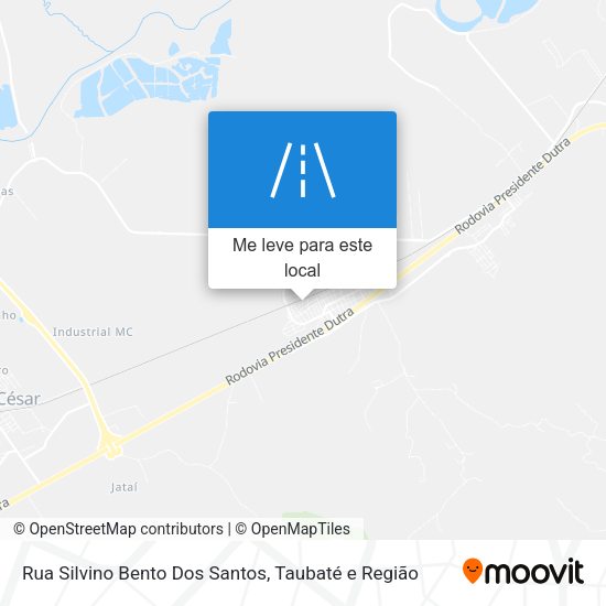 Rua Silvino Bento Dos Santos mapa